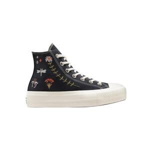 Converse Black Multi 7.5 Chuck Taylor Lift Platform High-Top Sneakers